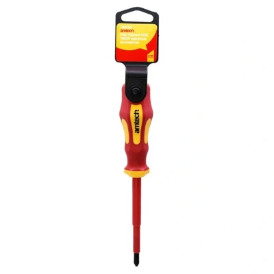 Image of Amtech L0656 100mm Phillips VDE 1000V Electrical Screwdriver with PH 2 tip