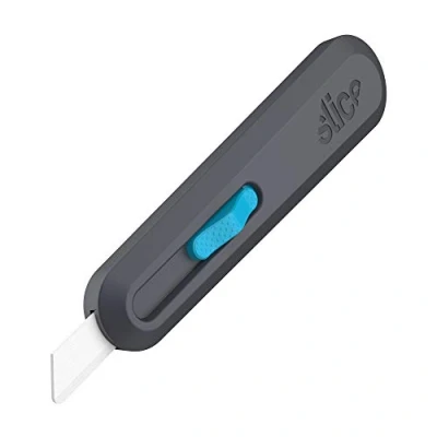 Image of Slice 10558 Smart Retract Utility Knife Essential Home &amp; Work For Quick, Safe And Effective Cutting Finger Friendly Ceramic Safety Blade Stays Sharp Up to 11X Longer