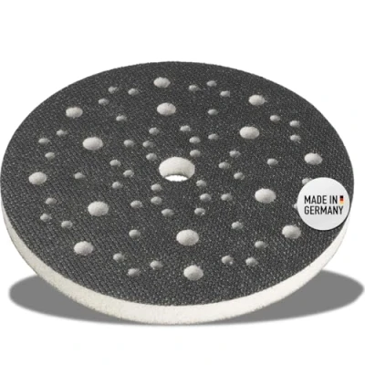 Image of DFS Soft Interface Pad 150mm / 6&quot; for Backing Foam Cushion Hook and Loop with 67 Hole Compatible Mirka Abranet Discs