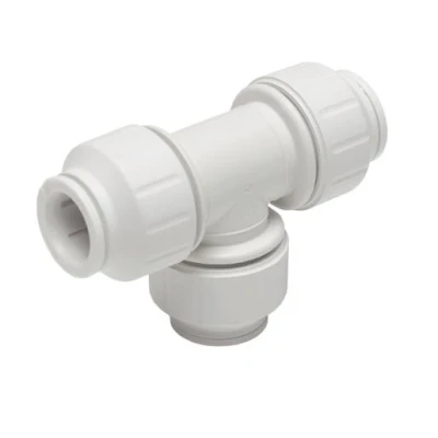 Image of JG Speedfit Equal Tee Push Fit 15mm White PEM0215W