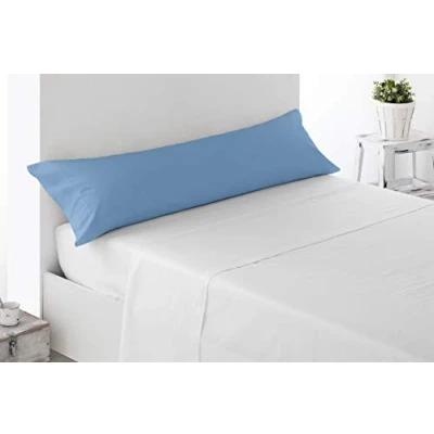 Image of Miracle Home Sky Blue Soft Comfortable 50% Polyester Cushion Cover 105cm