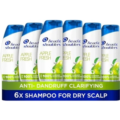 Image of Head &amp; Shoulders Apple Fresh Scented Dandruff Shampoo, 250 ml, Pack of 6