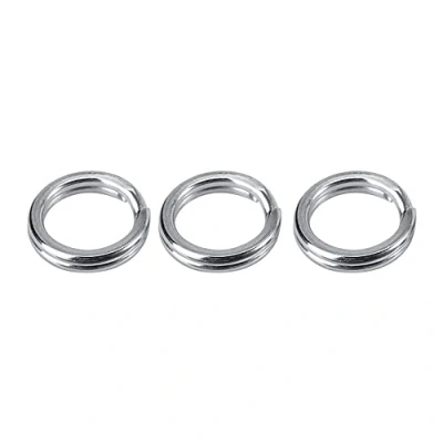 Image of Alomejor Fishing Split Rings Double Loop Lures Connector Tackle Kit for Accessory(50pcs 10#)