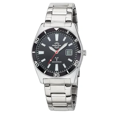Image of Master Time MTGA 10857 21M Radio Quartz Men&#039;s Watch Analogue Digital with Stainless Steel Strap, silver, Modern