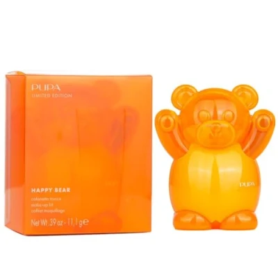 Image of Happy Bear Makeup Kit Limited Edition 004 Orange by Pupa Milano for Women 0.39 oz