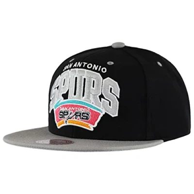 Image of Mitchell &amp; Ness San Antonio Spurs Team Arch Black Snapback