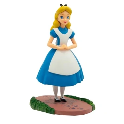Image of Bullyland 11400 Toy Figure, Walt Disney Alice in Wonderland, Approx. 10.4 cm, Ideal as a Cake Topper, Detailed, PVC Free, Great Gift for Children’s Imaginative Play