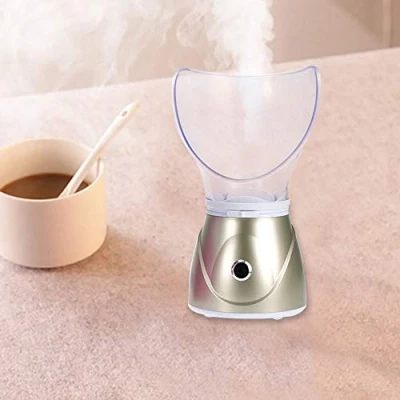 Image of Facial SPA Pores Steam Skin Sauna Beauty Face Mist Thermal Steamer Clean Hot (Gold)