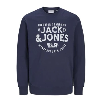 Image of JACK &amp; JONES Men&#039;s Jjjeans Sweat O Neck Sweatshirt, Blazer Navy, S