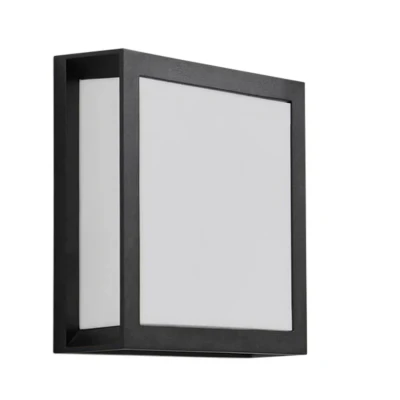 Image of Lindby outdoor wall light Sivana, black, aluminium, 26 cm x