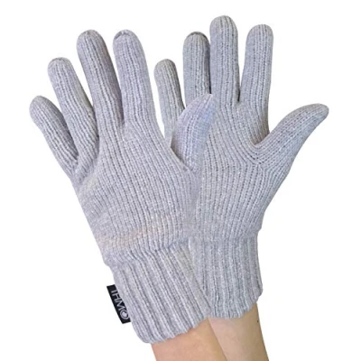 Image of THMO Womens Outdoor Thermal Winter Chenille 3M Thinsulate Lined Gloves (Charcoal, One Size)