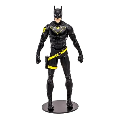 Image of McFarlane Toys DC Multiverse Jim Gordon as Batman Action Figure 7&quot; Detailed Collectible with 22 Articulation Points and Accessories