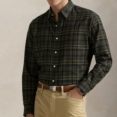 Image of Polo Ralph Lauren Custom Fit Performance Cotton Blend Shirt S