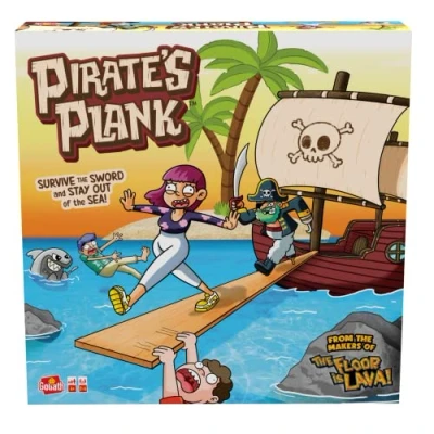 Image of Goliath Games Pirate&#039;s Plank: Survive The Sword and Stay Out of Sea! From Makers Floor is Lava Kids Party For 2 4 Players Ages 4+