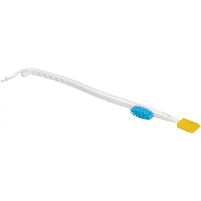 Image of Aidapt Long Handled Foot and toe Cleaner for use in The Shower or Bath Giving Extra Reach Care Aid