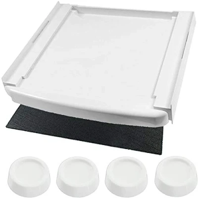 Image of SPARES2GO Stacking &amp; Vibration Reduction Kit for Candy Washing Machines Tumble Dryers