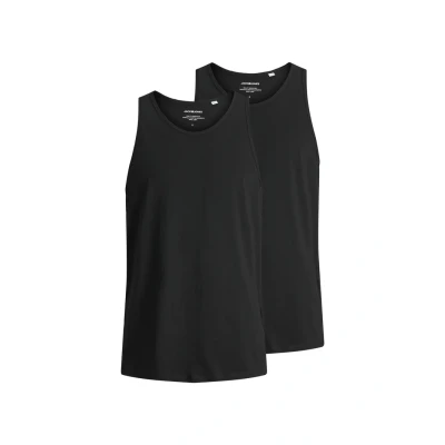 Image of Jack &amp; Jones Jacbasic Tanktop 2 PACK Undershirt, Men&#039;s, Size: XL, Black
