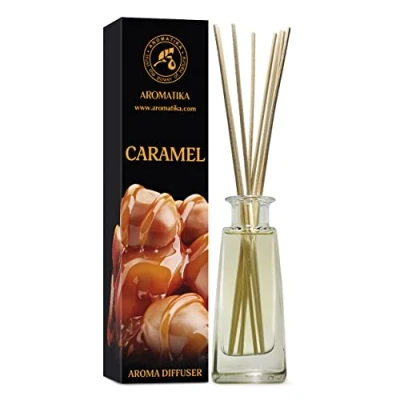 Image of Caramel Aroma Diffuser 100ml Reed Room Fragrance Home Air Freshener Scented Gift