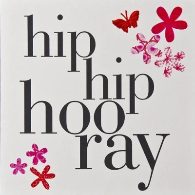 Image of Claire Giles Toast Hip Hooray Card