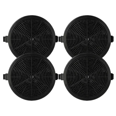 Image of vhbw 4x Activated Carbon Filter compatible with Klarstein Sofia series Extractor Hood 11.2 cm