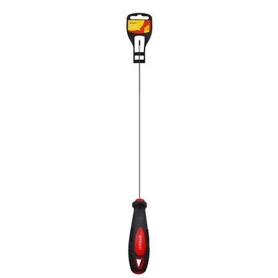 Image of Amtech L0736 Long Reach Screwdriver, PZ0, 325mm, Chrome Vanadium Steel with Magnetic Tip, Non Slip Soft Grip Handle