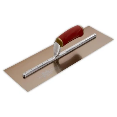 Image of Marshalltown MPB165GDh 16x5 inch Gold Stainless Steel Plasterers Trowel