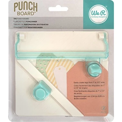 Image of We R Memory Keepers Tab Punch Board ,Off White,18.8 x 16.3 4 cm