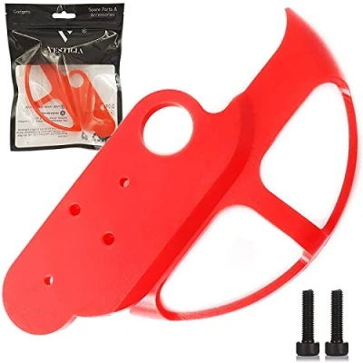 Image of Vestigia® Brake Disc Cover Protection for Xiaomi M365 1S Pro Electric scooter Rear Wheel Guard Spare Parts E (Red)