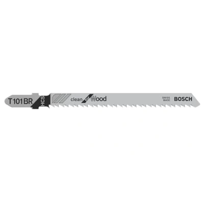 Image of Bosch 3x Jigsaw Blade T 101 BR Clean for Wood (for Soft Wood, Straight Cuts, Professional Accessories Jigsaw)
