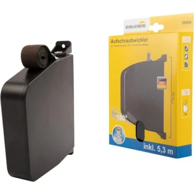 Image of Schellenberg 50804 Roller Shutter Winder Box Maxi, Rotatable, Brown