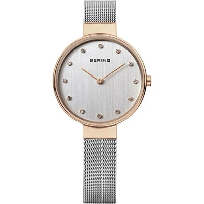 Image of BERING Women Analog Quartz Classic Collection Watch with stainless steel Strap and Sapphire Crystal 12034 064