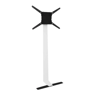 Image of AVF Seatle FL601LT Against the wall Standing TV Mount with Tilt for up to 80 inch TVs Black/White
