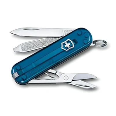 Image of Victorinox, Classic SD, Swiss Army Pocket Knife, small, Multi Tool, Camping, 7 Functions, Blade, Nail file, Screwdriver 2.5 mm