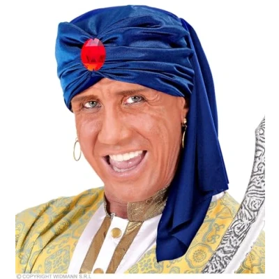 Image of Turban With Gem Accessory for Arab Middle East Indian Fancy Dress