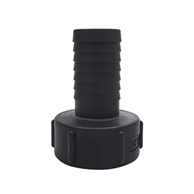Image of 1.5&quot; IBC Tank Fittings with Sealing Ring, Water Butt Tap Connector Fit for 38MM Inside Diameter Hose Garden Adapter Replacement Valve Parts (S60*6,Black)