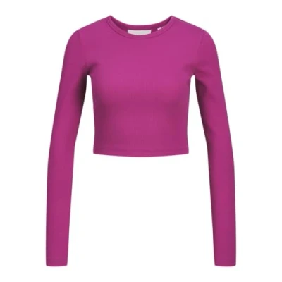 Image of JJXX STR NOOS Long sleeved top, Women&#039;s, Size: Large, Fuchsia red