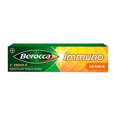 Image of Berocca Immuno Effervescent Tablets Orange Flavour 15s