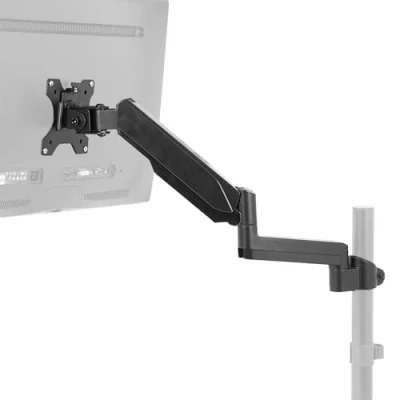Image of VIVO Fully Adjustable Single Monitor Pneumatic Arm for Desk Mount Stand, 1 Screen up to 32 inches, Max VESA 100x100, Black, PT SD AM01K