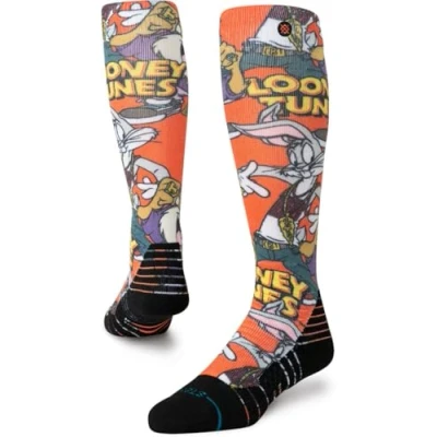 Image of Stance Looney Tunes Snow Socks Bugs Taz Tweety Cartoon Multi Patterned Ski Large
