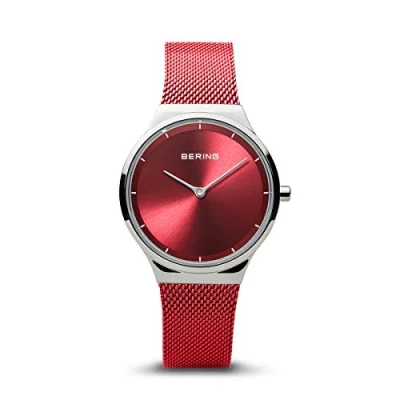 Image of BERING Unisex Analog Quartz ultra slim collection Watch with stainless steel Strap and Sapphire Crystal 17031 000