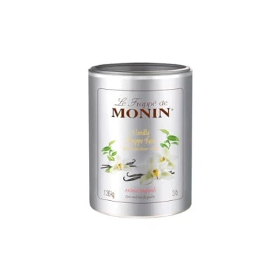 Image of Monin Vanilla Frappe Mix 1.36kg Tub Flavoured Coffee Powder for Shops Roast Level, total_eaches