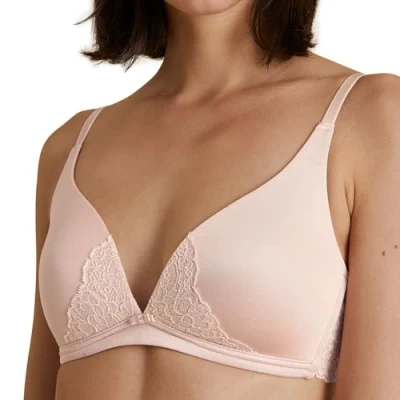 Image of CALIDA Women&#039;s Sensual Secrets Bra, Opaque, Lace Parfait Pink, 34C