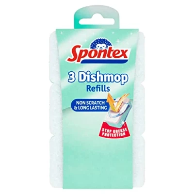 Image of Spontex 3 Dishmop Non Scratch Sponge Refills