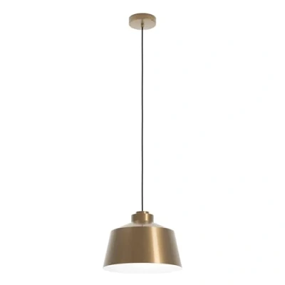 Image of EGLO Southery hanging light 1 bulb brushed cream gold