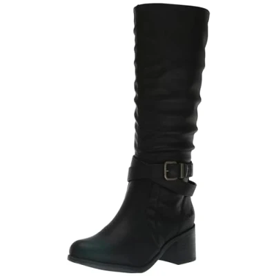 Image of Blowfish Malibu Women&#039;s Binda Knee High Boot, Black Local Sheriff, 5.5 UK