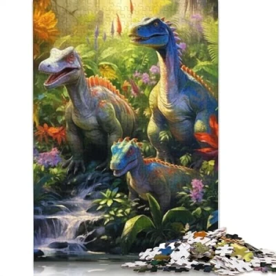 Image of 1000 Piece Puzzle Dinosaur World for Adults Cardboard Puzzles Gifts Size : 38x26cm