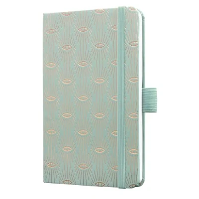 Image of SIGEL J5356 Jolie Weekly Planner 2025, Design Mystic Aquamarin, 9,5 x 15 cm, hardcover, 174 Pages, Light Blue