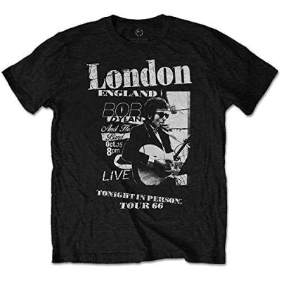 Image of Bob Dylan DYLTS14MB02 T Shirt, Black, Medium