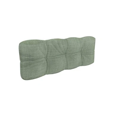 Image of POKAR Euro Pallet Quilted Pillow 1x Back Cushion 120 x 40cm, Garden Pillows, Sofa Bench Furniture, Patio, Without Pallets, Green