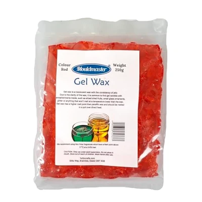 Image of Mould Master Mouldmaster 250 g Candle Making Gel Wax, Red, 250g